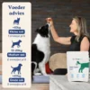 Joint Care+ voederadvies met hond en baasje blij op de achtergrond