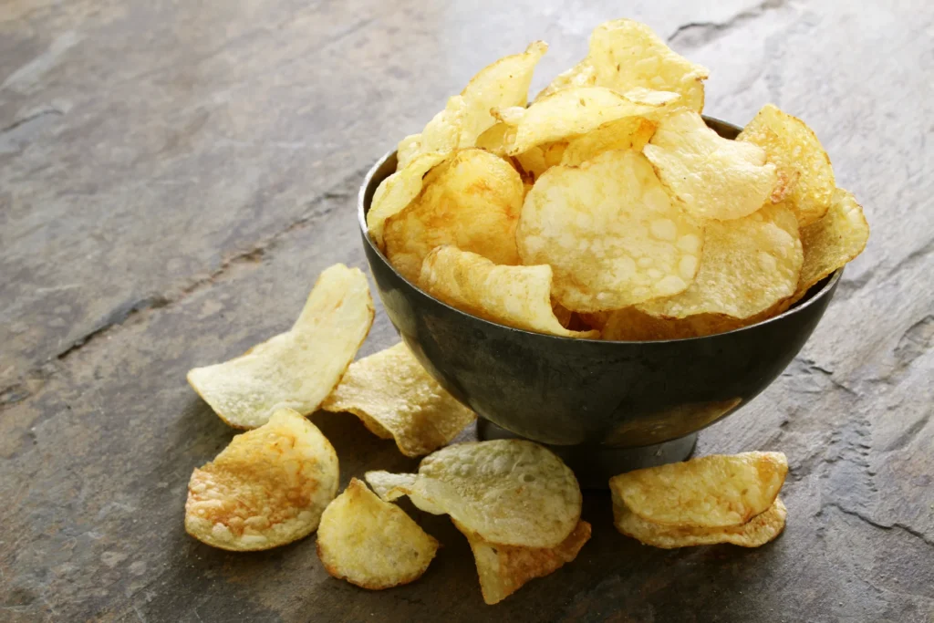 Bakje zoute chips