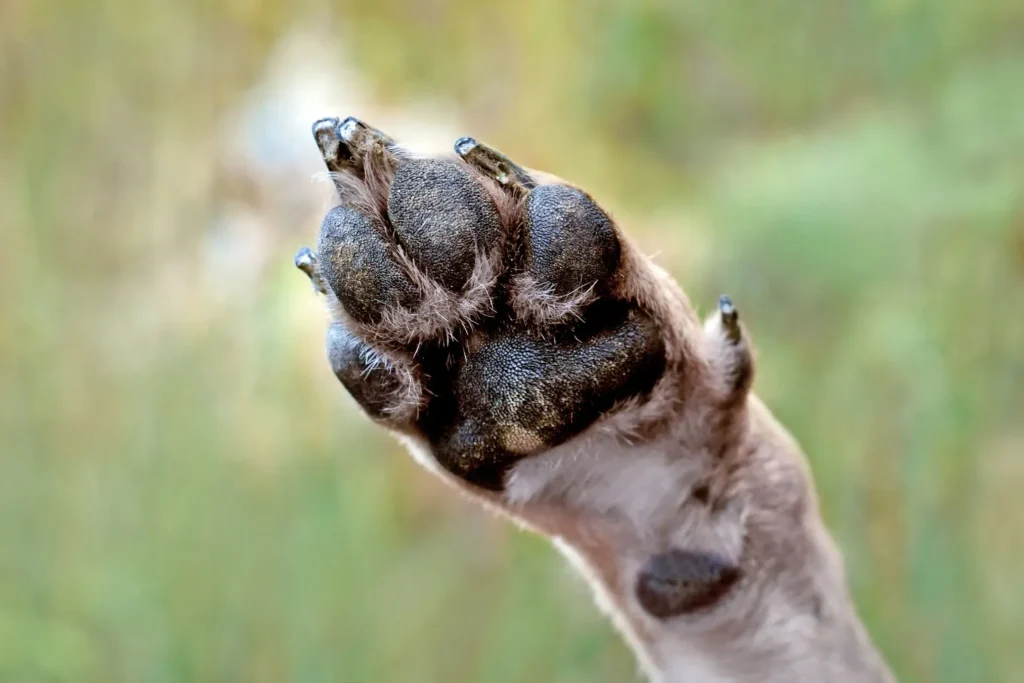 Wolfsklauw van een hond